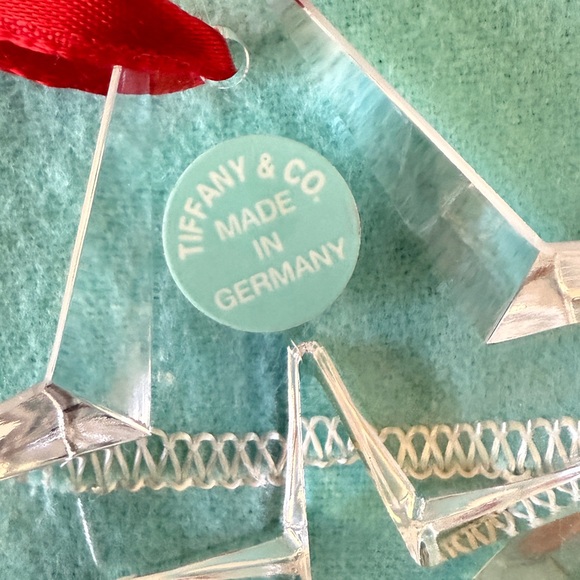 Tiffany & Co. Large Crystal Star Christmas Ornament With Blue Felt Bag - Picture 4 of 5